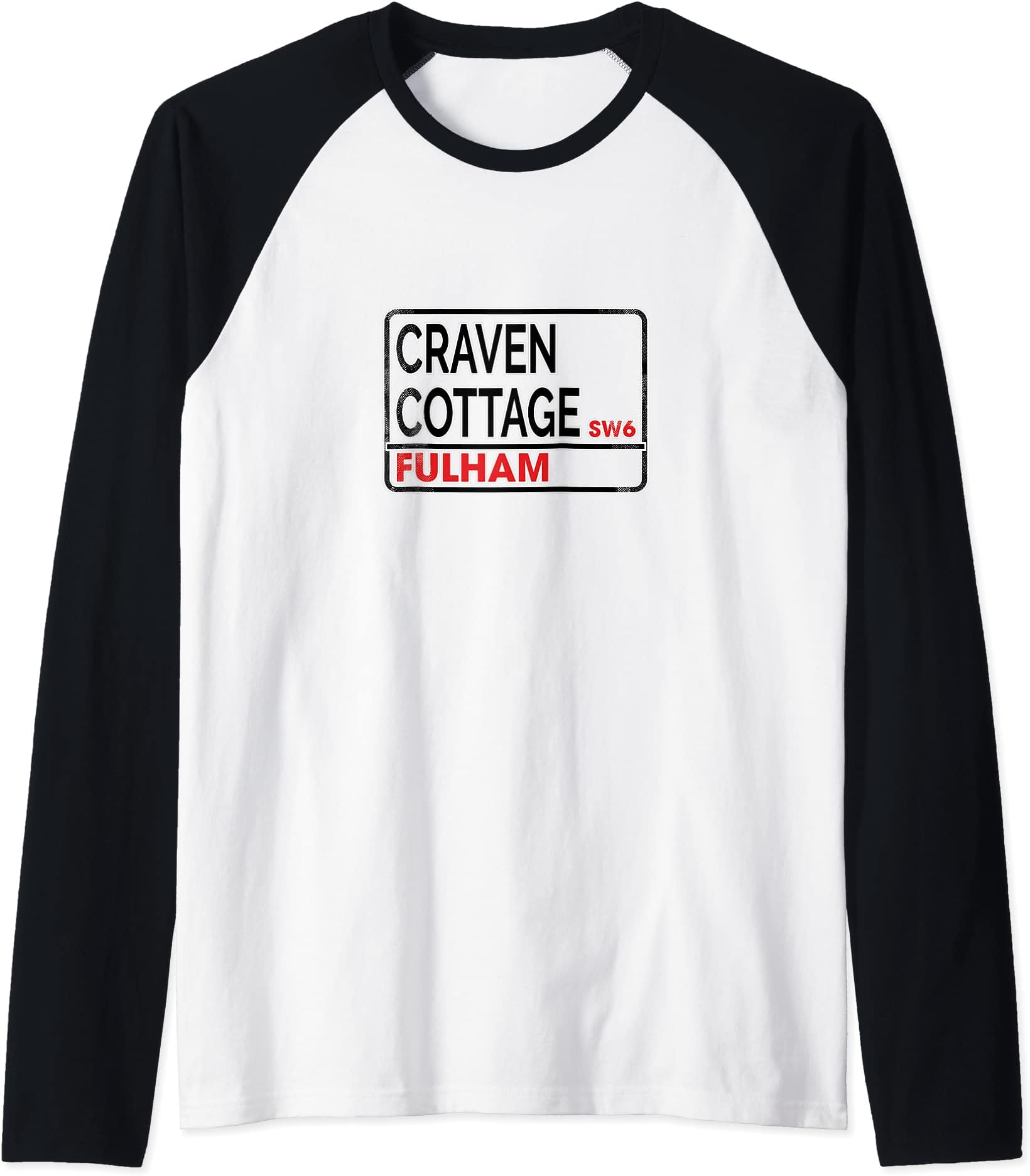 Fulham - Craven Cottage SW6 Raglan Baseball TeeOEKO-TEX STANDARD 100