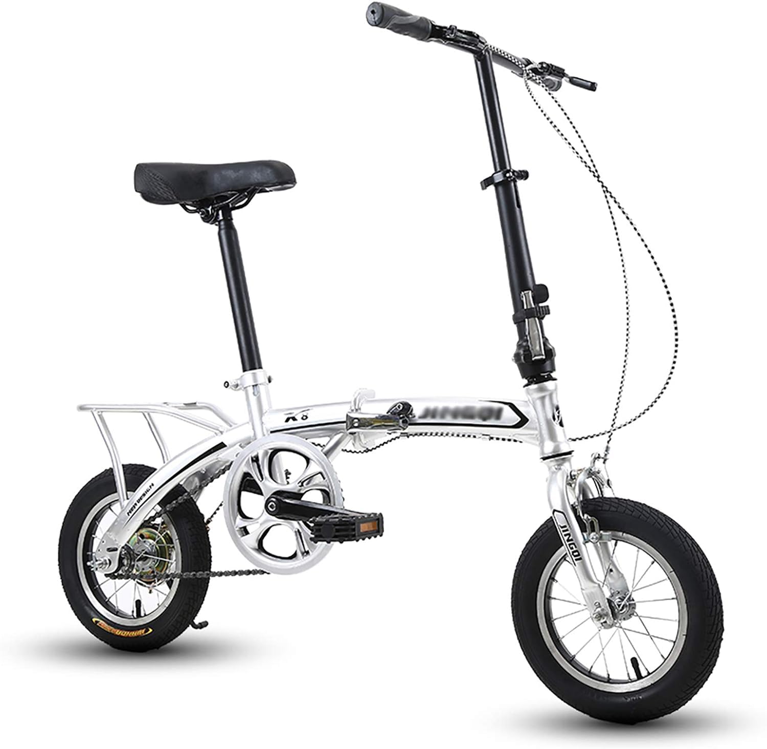 Vélo pliant 12 pouces blanc idéal pour aller au travail et l'école