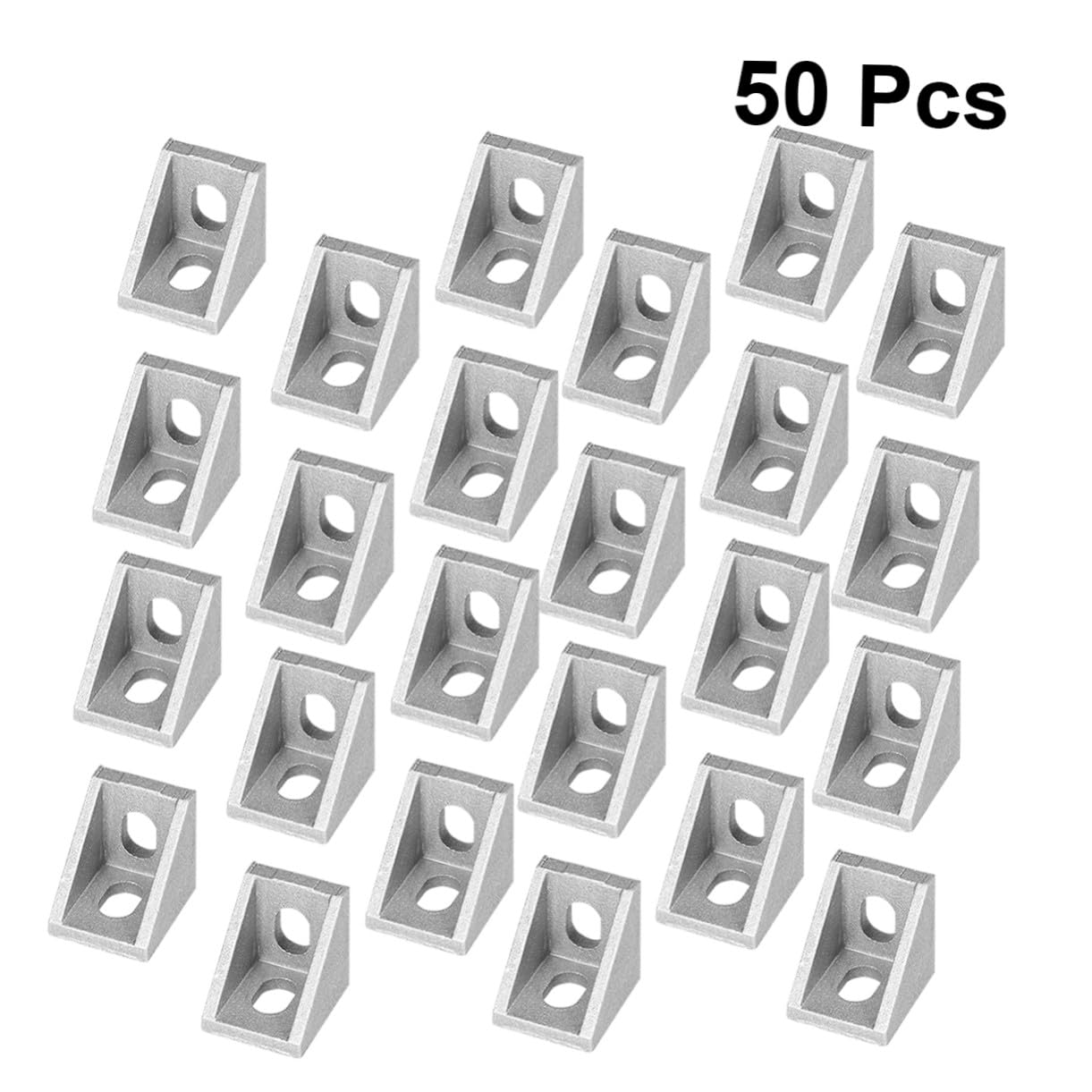 50 Stück Teiliges Aluminiumlegierung Winkelverbinder Eckverbinder für Aluminiumprofil Nut Aluminiumprofil Befestigungsmaterial für Cnc Robotik Projekte
