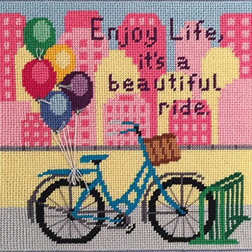 Amazon.co.jp: Canoodles - Enjoy Life Bike Ride - ニードルポイント