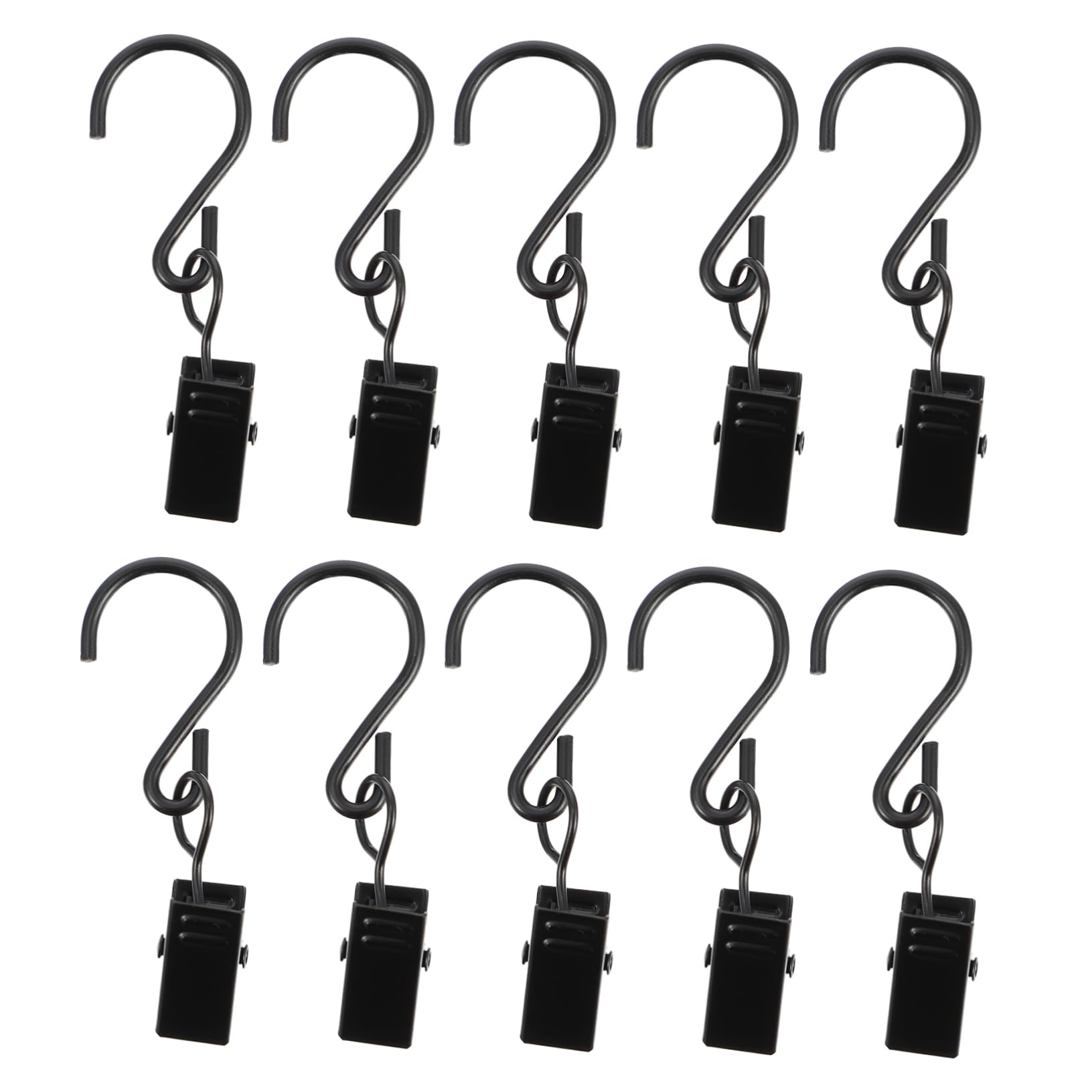 Vaguelly 50pcs Curtain Hook Clip Sturdy Hanging Clips for Home Decor for Holiday Lights Banners and Decorations Shape Design