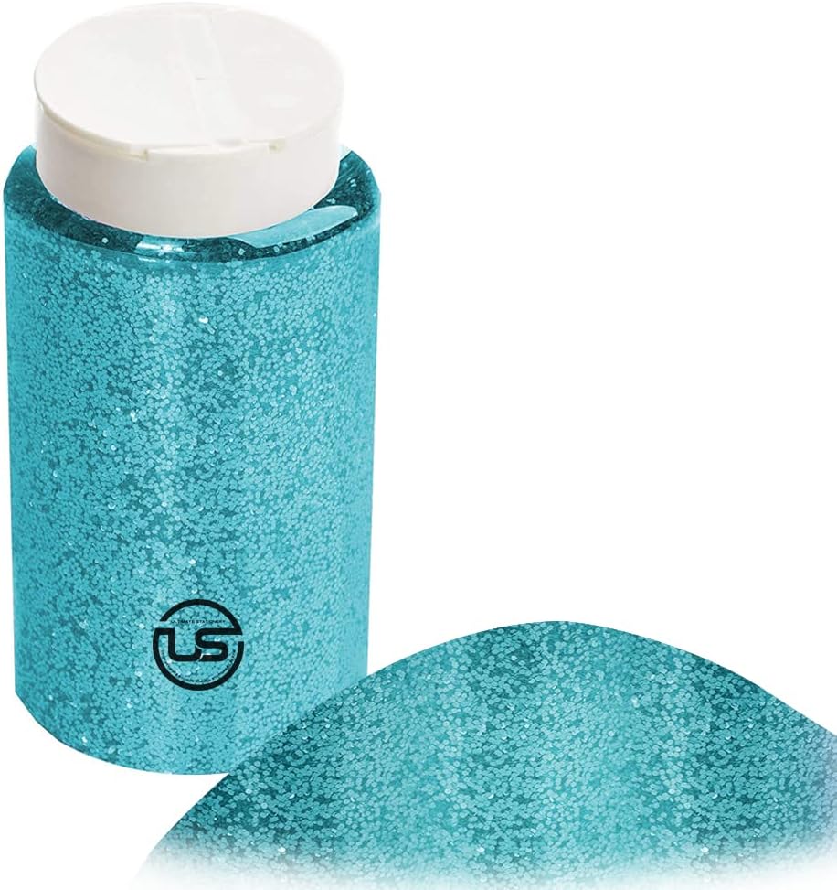 Glitter Bulk, Light Blue Fine Glitter for Crafts, Resin and Scrapbooking – 1 LB/16OZ Shaker Bottles Great for Tumblers and Crafts