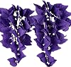 Reptile Plants, 2 Pieces Hanging Silk Terrarium Plant with Suction Cup for Bearded Dragons Lizards Geckos Snake Pet, Decorations Terrariums Pet Supply of Reptile & Amphibian Habitat Plants