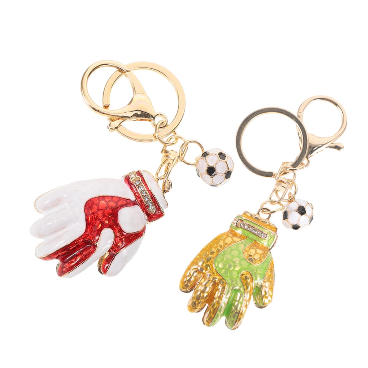 POPETPOP Glove Glue Goalkeeper Keyring Sports Reward Inspirational Keyring Decorative Keychain Pendant Glove Shaped Pendant