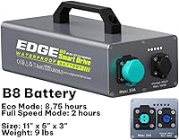 Vista 3 de Elevador de aletas Aleta eléctrica para tabla de remo Motor de tabla de remo Motor de kayak Edge K4 con batería XL B8 37,600 MAH con dirección