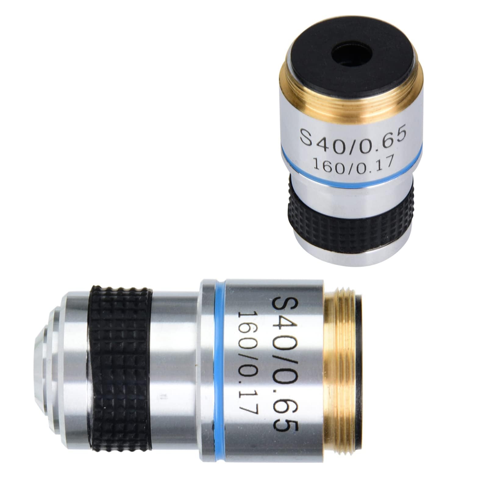Objectifs Achromatiques 40X 185 Objectif Microscope 40 0.65 160 0.17 SP Lentille éLiminer Les Reflets IndéSirables pour Le Microscope Biologique