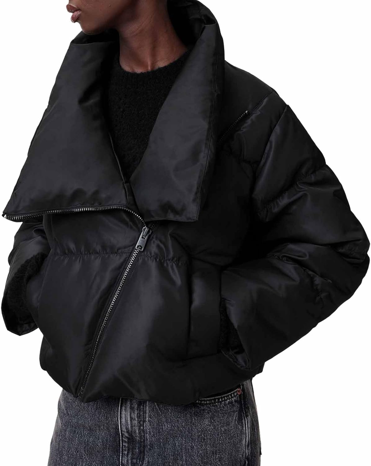 AllSaints womens Nickol Puffer - Image 6