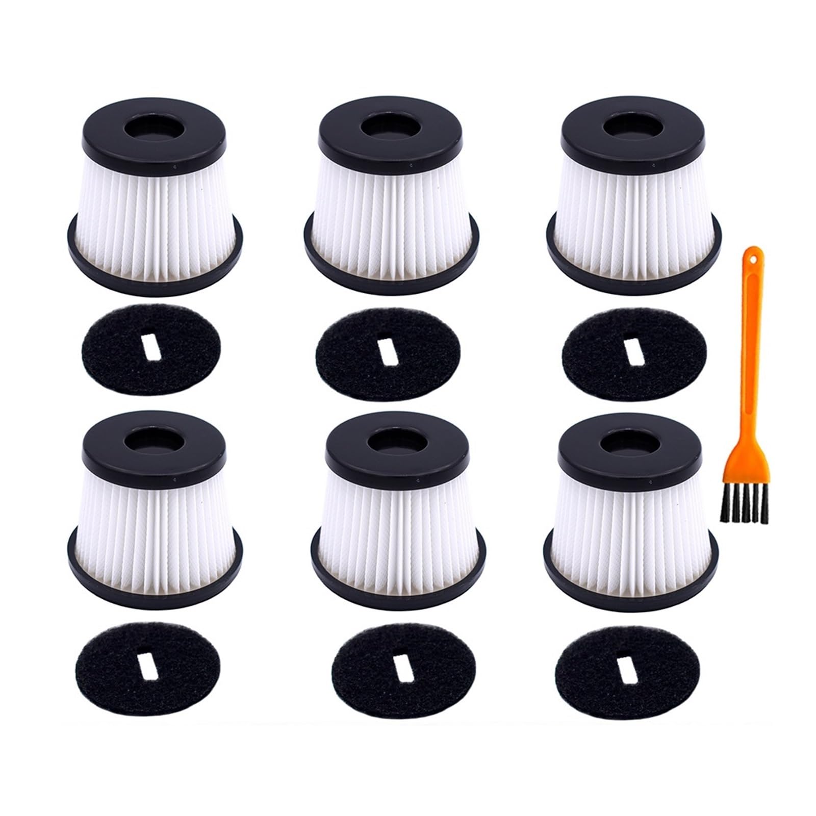 Części zamienne do filtra HEPA odkurzacza, kompatybilne z Hyundai H-VCH06 H-vch07 odkurzacz ręczny części filtra akcesoria (Color : Set 25-6PCS)