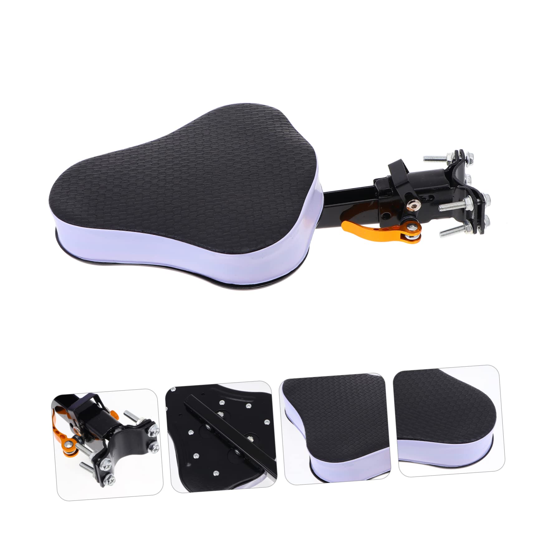 ibasenice 1 Set seggiolino per Sella Posto a Sedere Sedile Pieghevole Bici Pieghevole elettrica seggiolino Bici elettrica Cuscino per seggiolino Auto elettrica per Spugna