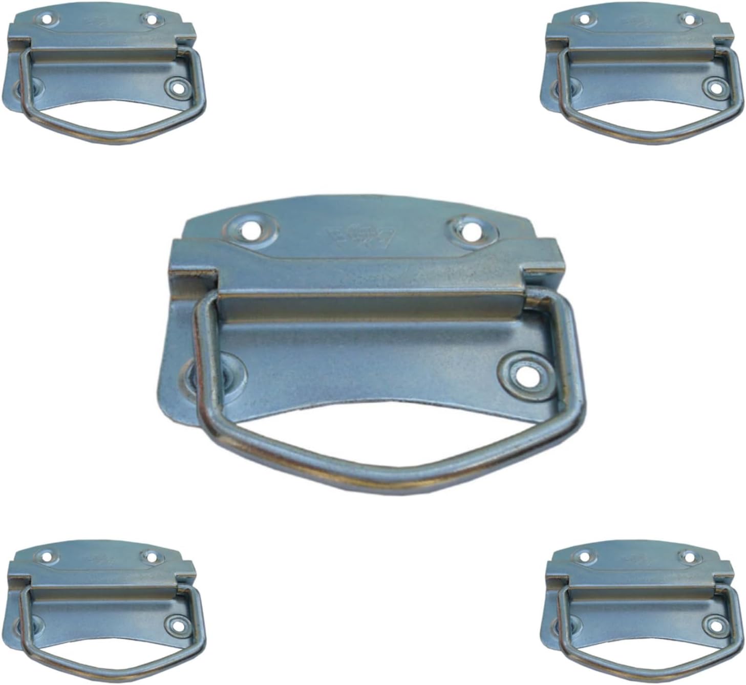 KT HARDWARE Pull Ring Handle Toolbox Lifting Door Case Chest Pull Handles Zinc Plated 1 Pack 10 PCS(3")