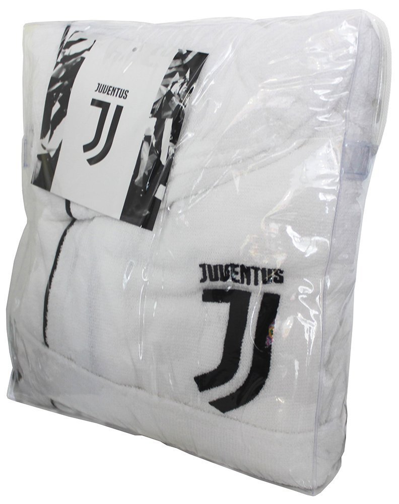 Juventus 96330902131 Accappatoio, 100% Cotone, Bianco, 40 x 30 x 8 cm