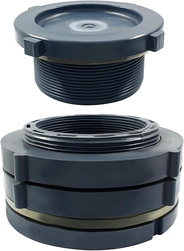 1 unidad NPT3 de PVC con enchufe, conector de tanque de agua de plástico de 3 pulgadas, accesorios de tubería roscados a granel para barriles de