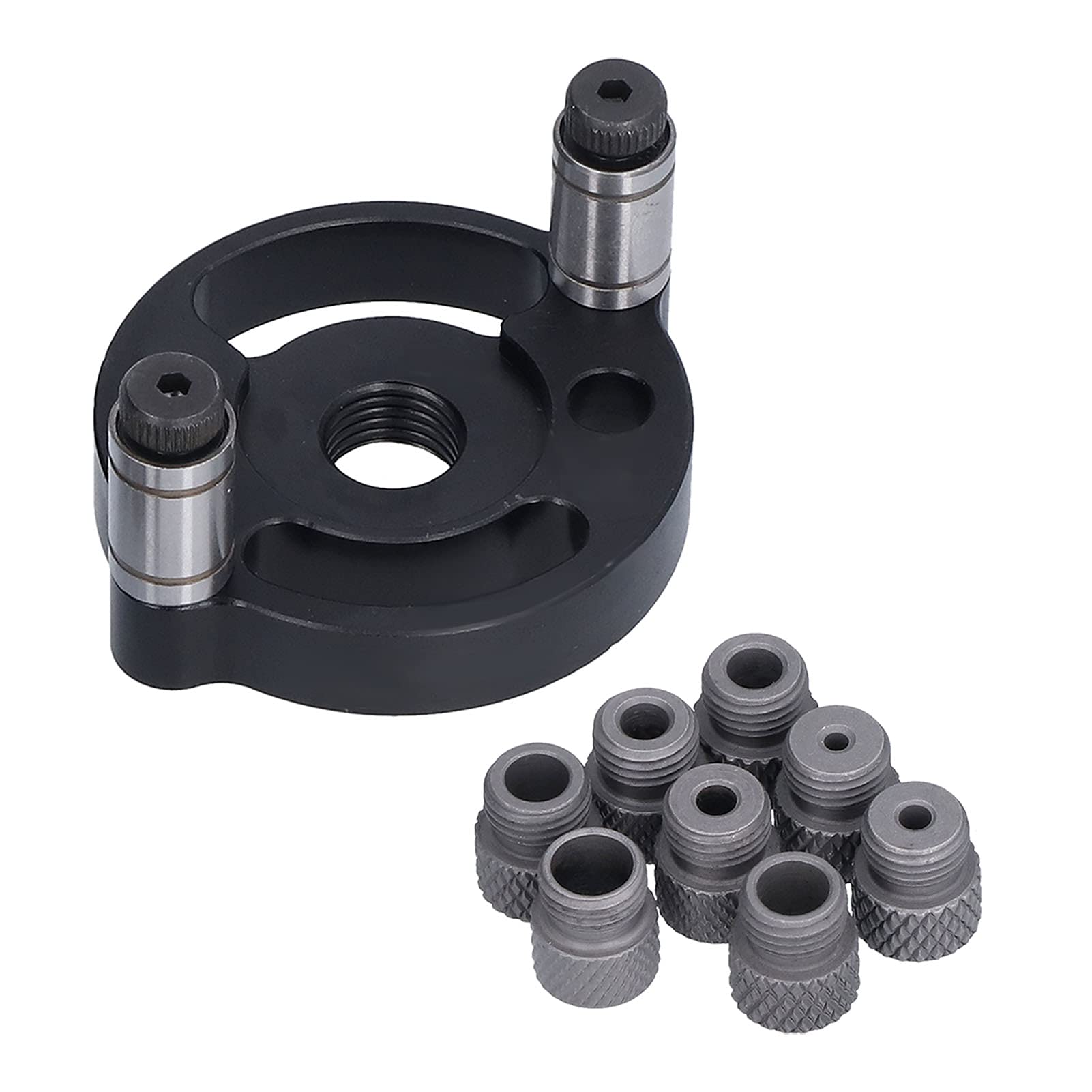 Hole Puncher Locator Efficient Aluminum Alloy Round Dowel Drilling Tool for Woodworking Punch Positioning