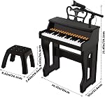 Pianos pour enfants de 3 à 7 ans, 37 Clés Piano pour tout-petit avec Microphone et Stickers Piano, Jouet de clavier de musique pour débutants Garçons Filles Cadeau d'anniversaire de Noël