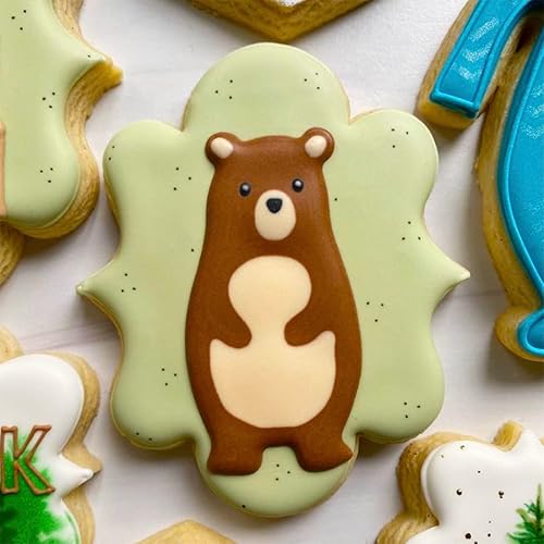 Miniatura 2 de Frame Cookie Cutters 10pcs Stainless Steel Plaque Cookie Cutter Difference Shapes, DIY Fondant Cutters Tiles Metal Pancake Molds for Biscuit Wedding