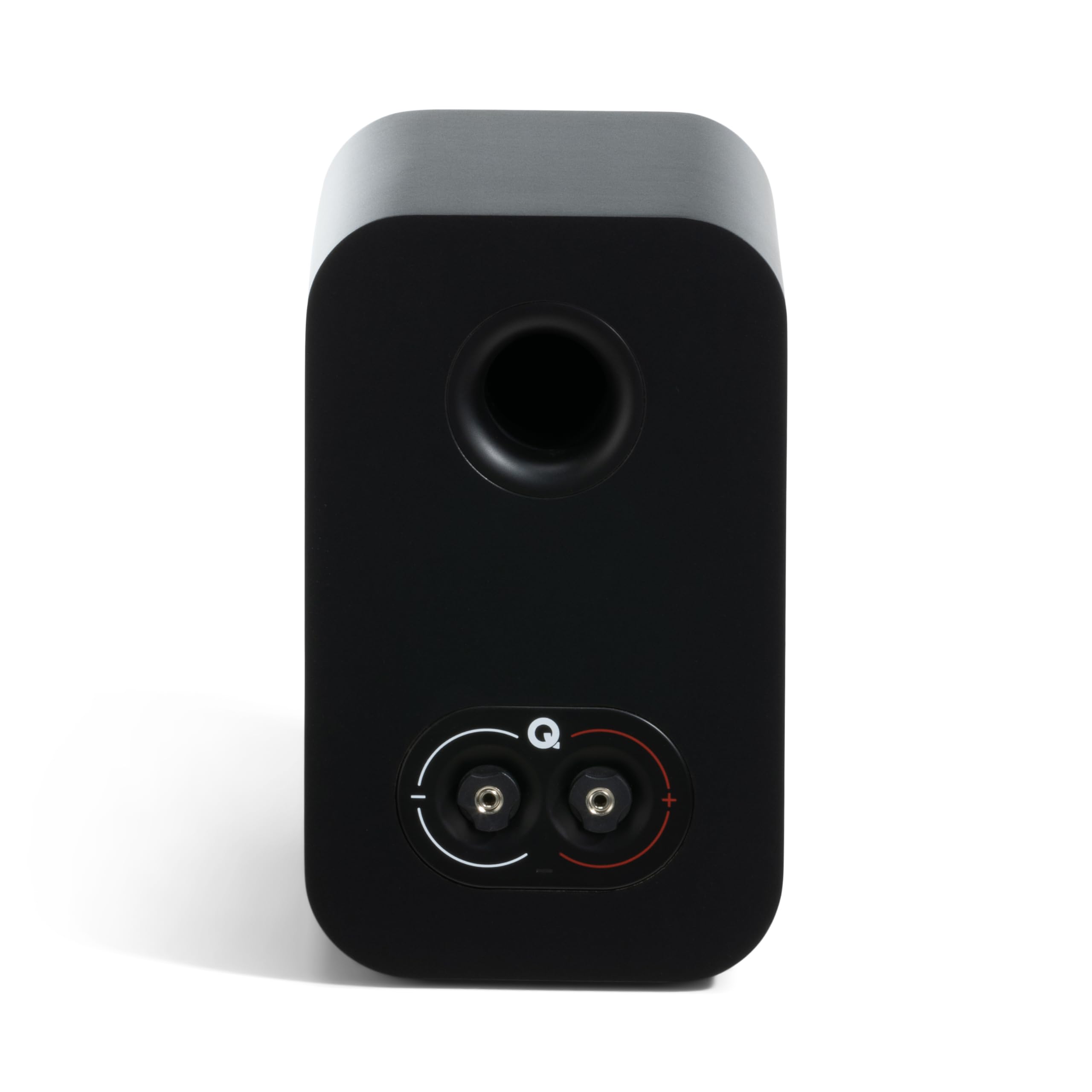 Q Acoustics 3010c - Par de altavoces compactos para estantería, color negro satinado, carcasa réflex de 2 vías, woofer de 4 pulgadas, tweeter de 0.9 pulgadas