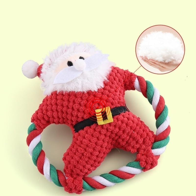 Plush Dog Toys, Cute Soft Dog Toy Squeaky Cuddly Soft Chew Dog Toys Chewing Teeth Interactive Dog Toy Plush Pet Toy for Small Medium Size Dogs