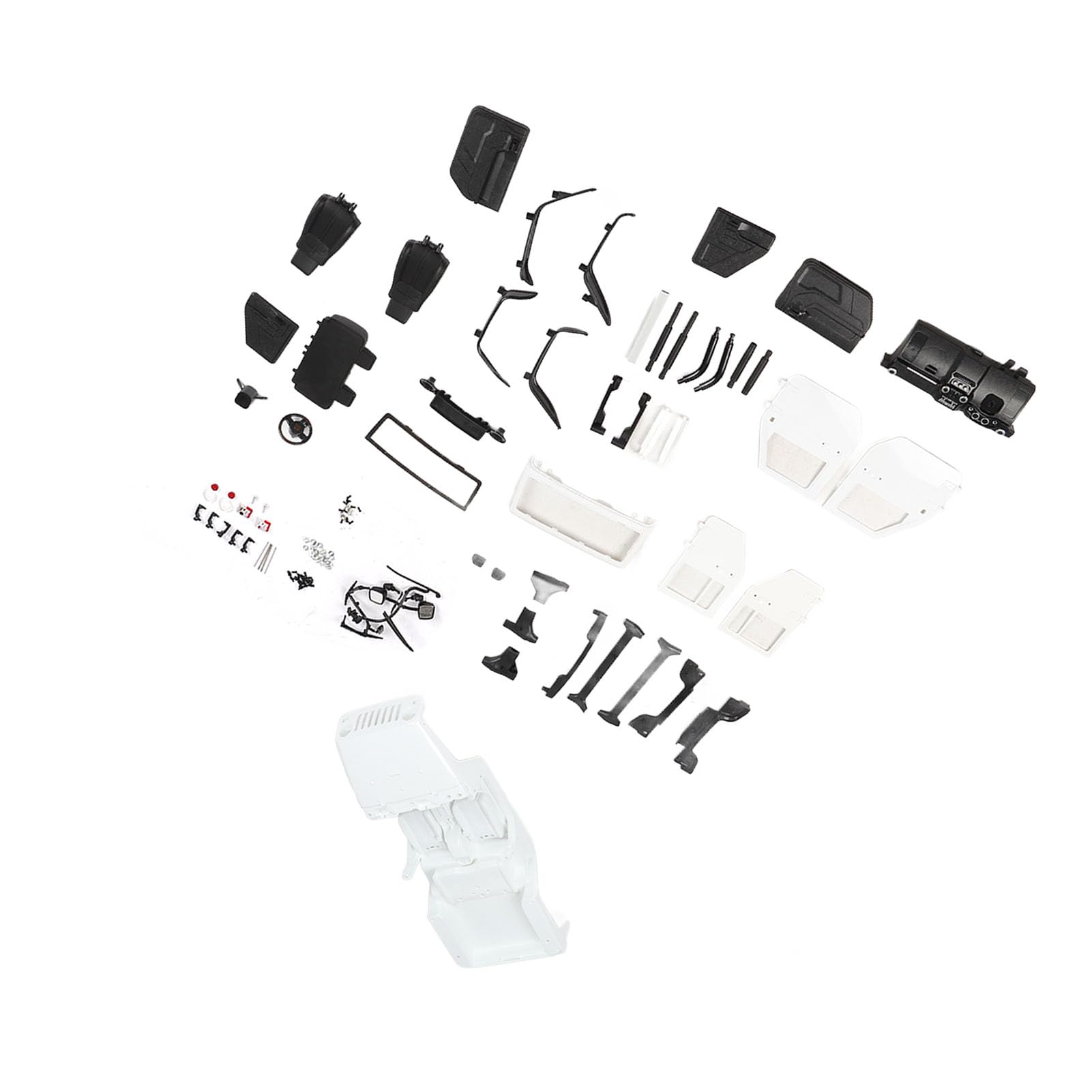 Nadwozie samochodu RC Otwarte nadwozie samochodu Akcesoria Premium Plastik ABS Rozstaw osi 313 mm Niezmontowany zestaw do SCX10 90046 1/10 RC Model samochodu (Biały)