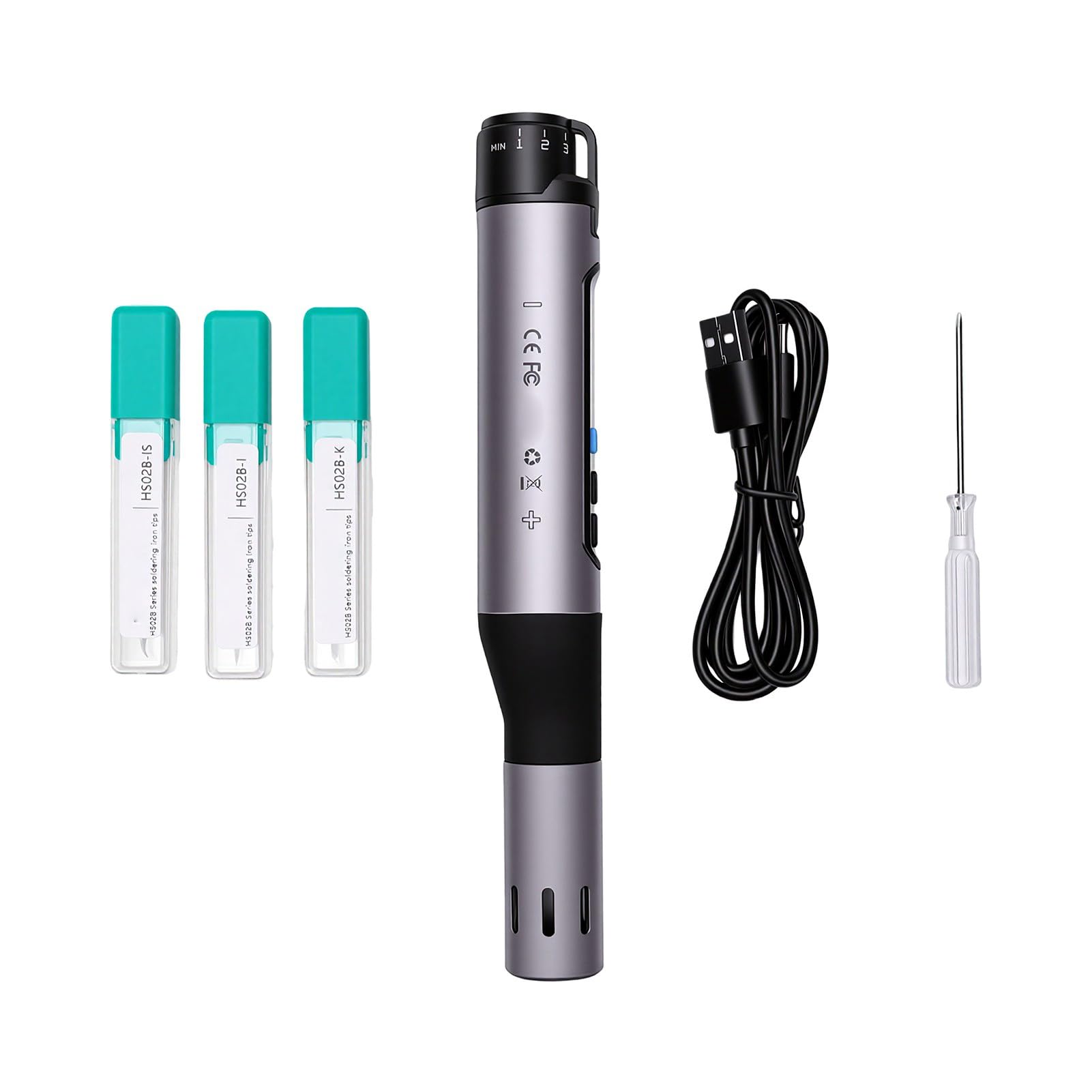 Fer à souder sans fil 10W à écran couleur IPS et température réglable
