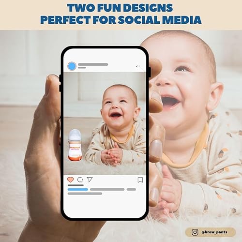 Miniatura 4 de Coozies con temática de café para biberones  Regalo divertido para nuevos padres y baby showers  (2 Coozies de neopreno de diseño premium + botella