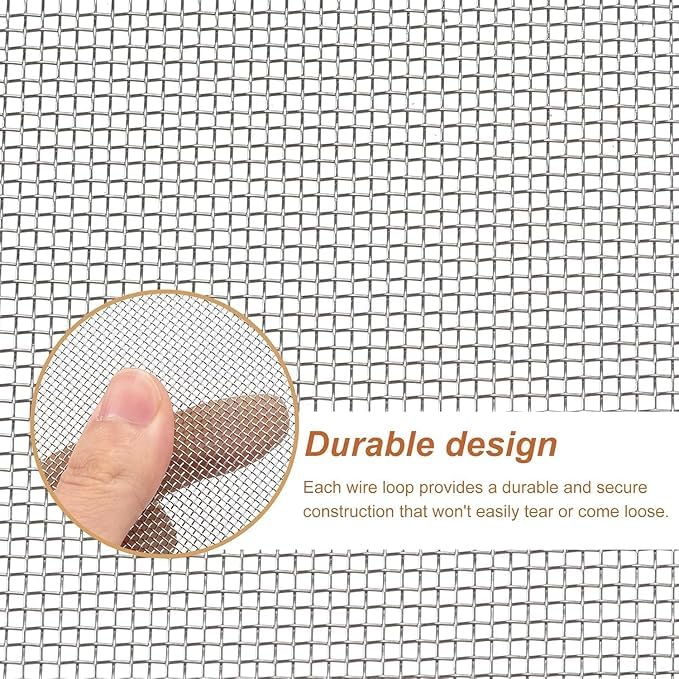 Image of Mosquito or Wind and Door Furniture Steel Net Wires & Meshes, for Living /Balcony Room Window Stitched (2.5x12 feet)