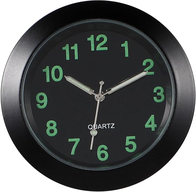 Car Dashboard Clock, Mini Luminous Car Air Vent Clip Clocks Quartz Analog Watch for Cars Boat Bike Home Decor