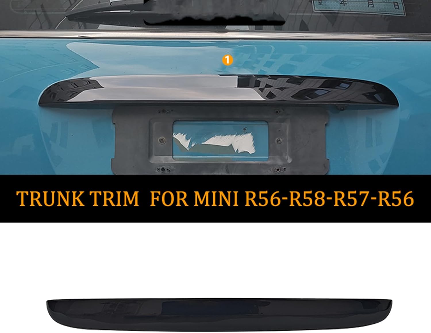 Car Rear Trunk Tailgate Strip Trim Body Kit For MINI Cooper R56 R57 R58