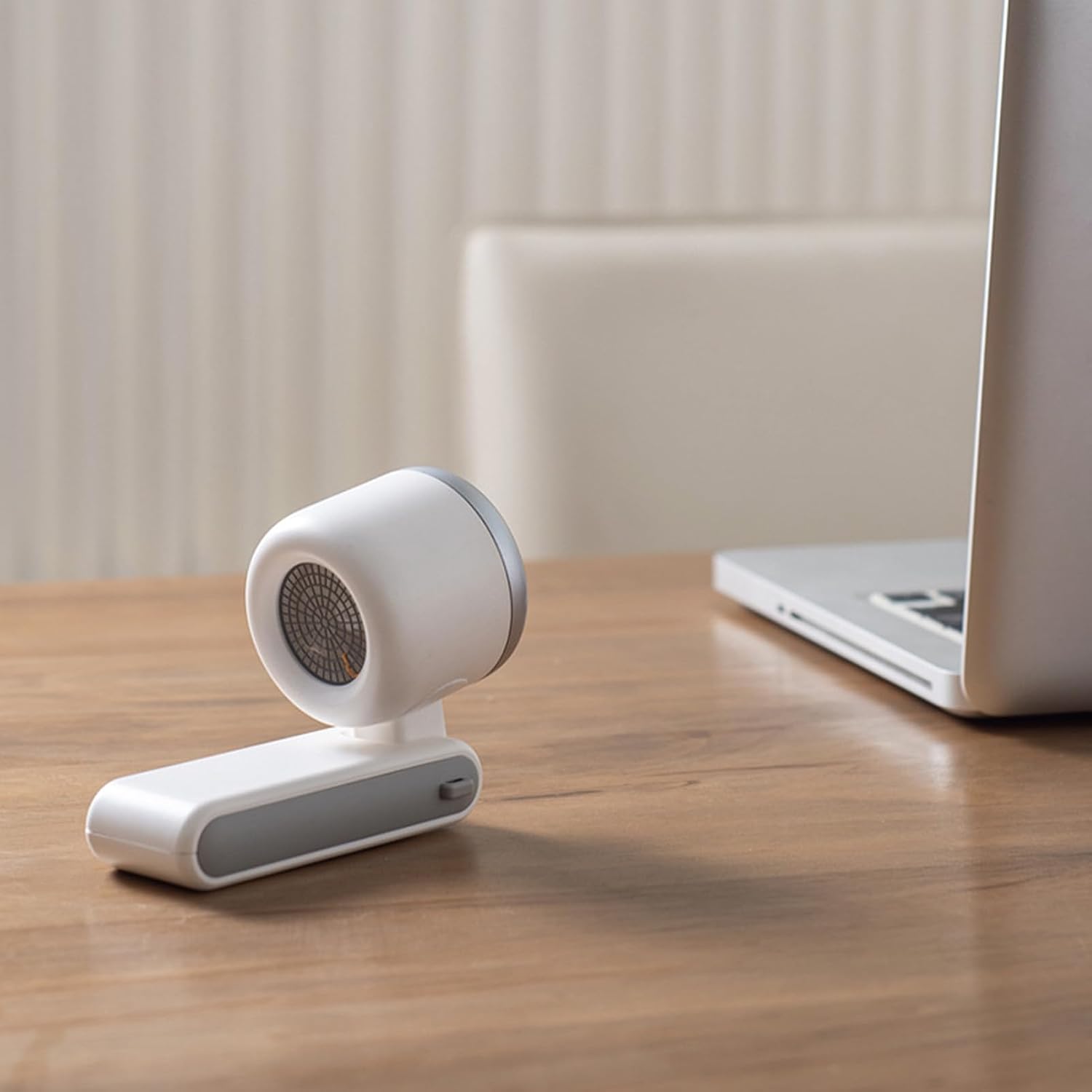 Zopsc Portable Handheld Turbo Fan, 5 Gear Wind Foldable Handheld Fan, Rechargeable Portable Cooler with Lanyard Digital Display for Travel Camping Office (White)