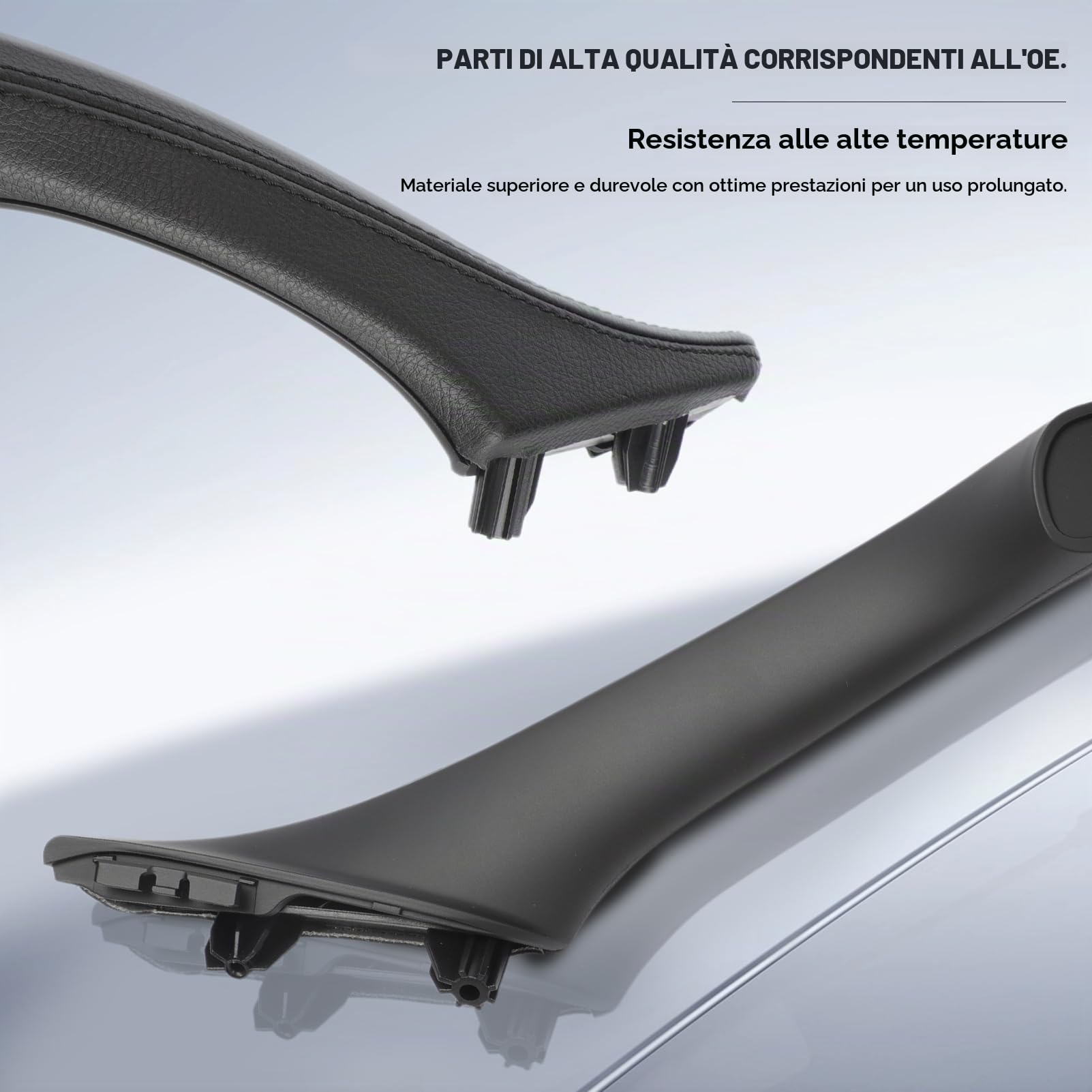 Maniglia per portiera laterale in pelle di ricambio per maniglia interna della portiera anteriore destra per Serie 5 F10 F11 F18 520 523 525 528 530 535 2010-2017