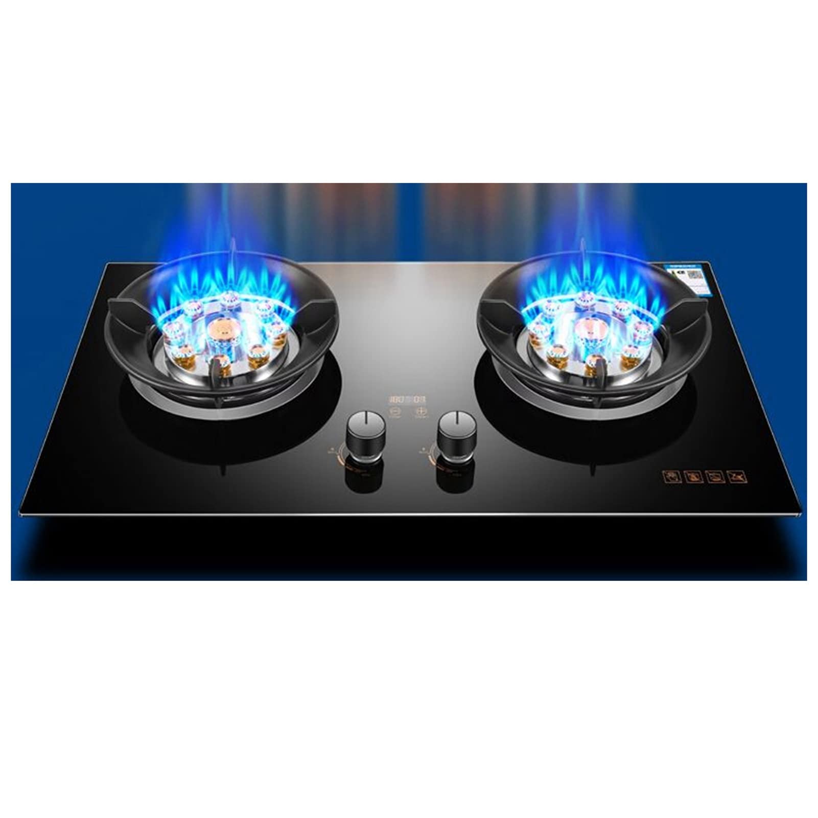 Plaque gaz 2 brûleurs haute flamme 9 cavités à extinction automatique