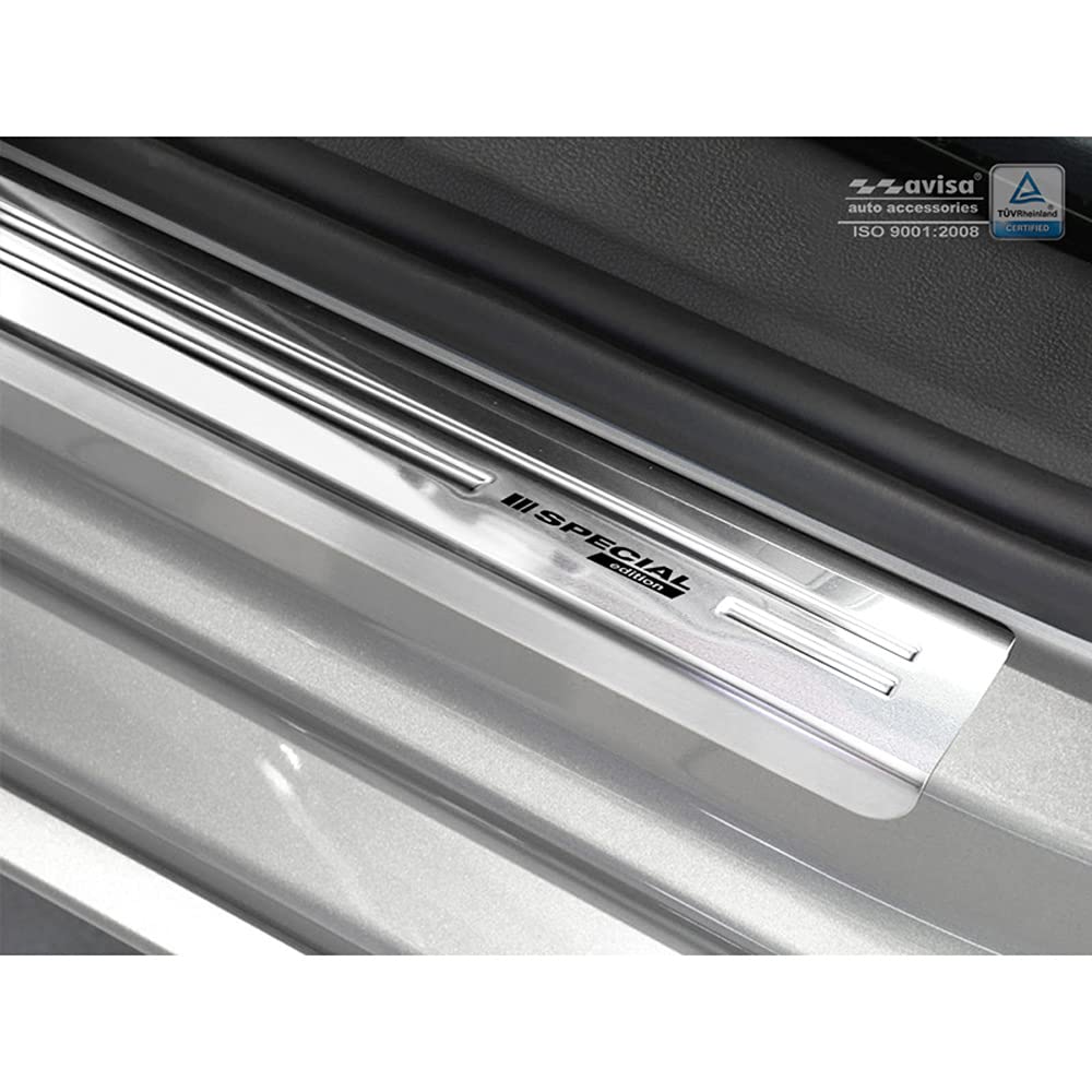 Produktbild von Avisa Edelstahl Einstiegsleisten Volkswagen Passat 3G Limousine Variant 2014-2023 Lines Design 4-teilig Avisa Edelstahl Einstiegsleisten Für VW Passat