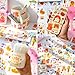 Cute Cartoon Bunny Bear Stickers, EAMOTOL 100 Sheets Kawaii Animals Transparent PET Scrapbooking Clipping Supplies Decals for Journaling Planners Collage Junk Journal Bullet Album Calendar Phone Case