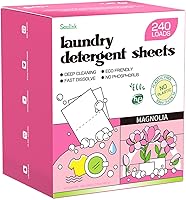 Vista 13 de Soulink Hojas de detergente para ropa con aroma a ropa recién lavada 240 cargas, tiras de detergente ecológicas para viajes y hogar - Sin envases
