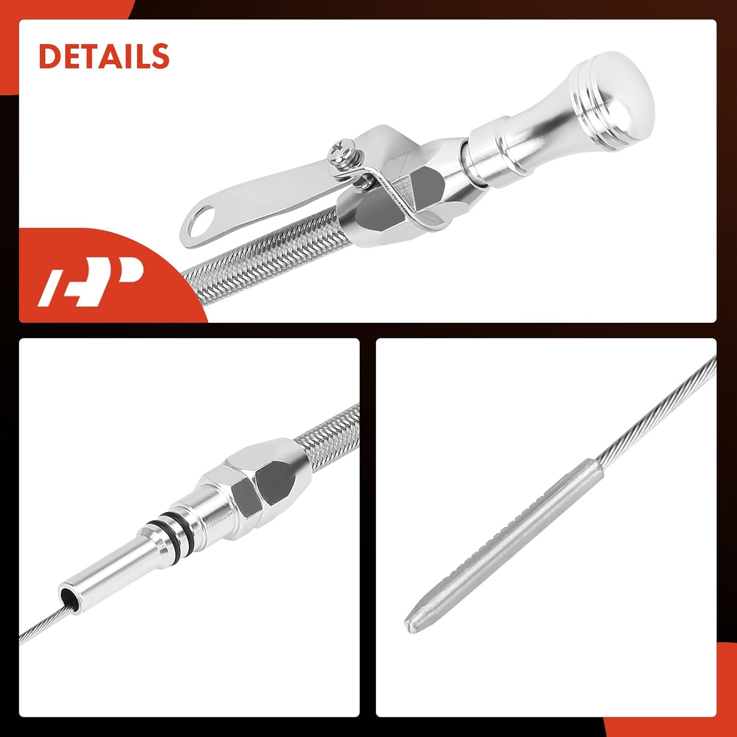 A-Premium Engine Oil Dipstick Compatible with Chevy BB Big Block 1965-1990, Engine Oil Measuring Rod Dip Stick