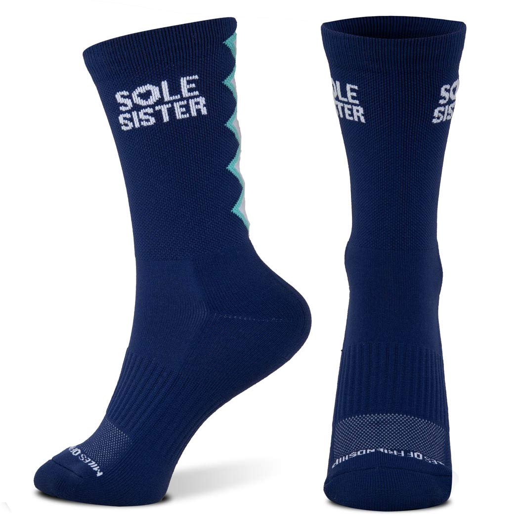 Gone For a Run Inspirational Athletic Running Socks | Mid-Calf | Multiple Designs