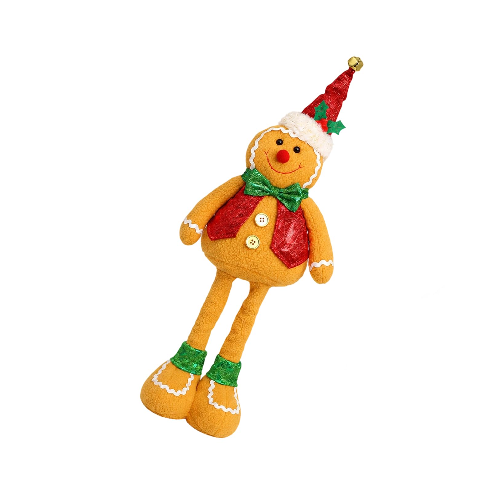 Weihnachtsplätzchen Plüschdekorfigur mit ausziehbaren Beinen, B