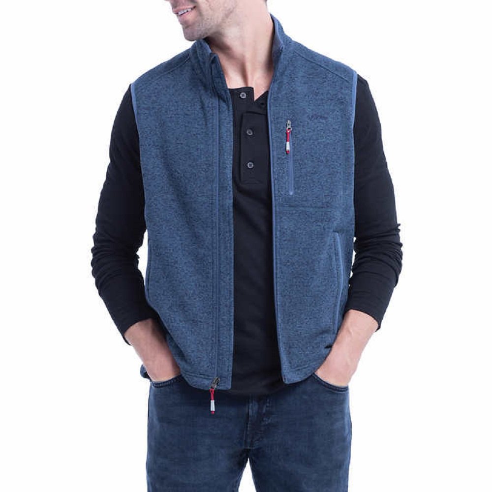 Orvis Sweater Fleece Vest (Medium, Blue)