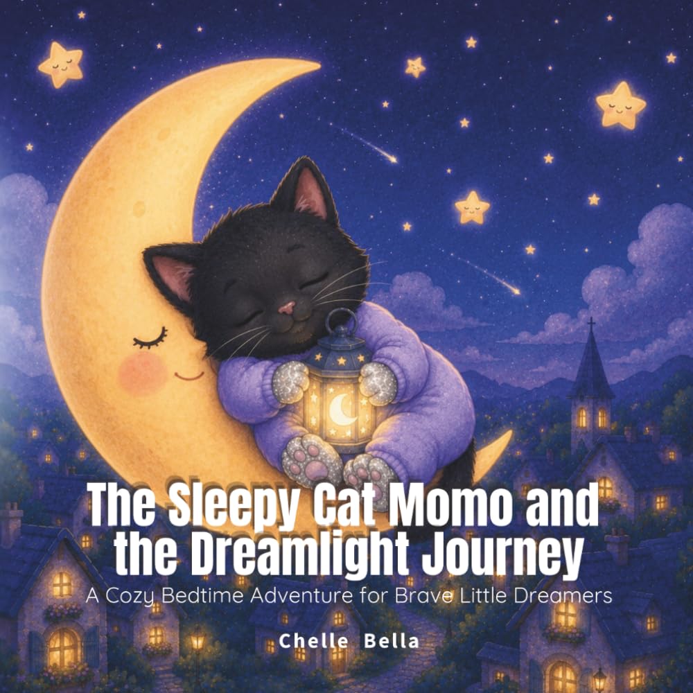 The Sleepy Cat Momo and the Dreamlight Journey: A Cozy Bedtime Adventure for Brave Little Dreamers
