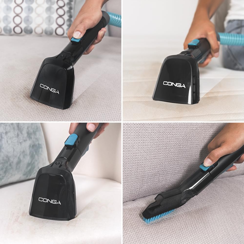 Cecotec Nettoyeur de Tapis Conga 4000 Carpet&Spot Clean. Nettoyeur Vapeur 400 W, 2 Réservoirs (Eau Propre et Eau Sale), Pulvérisation d'Eau et Aspiration 12 kPa, Rayon d'Action 5 m