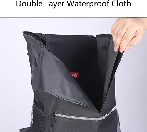 Miniatura 3 de Bolsa portátil para carrito de compras  Bolsa de repuesto para carrito de supermercado de 43 litros, bolsa de almacenamiento impermeable de tela