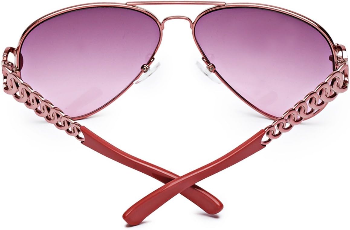 Chain-Link Aviator Sunglasses