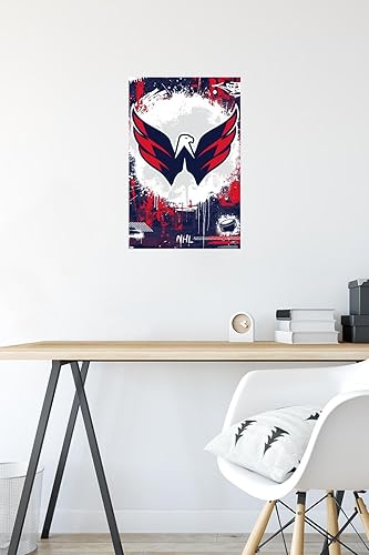 Miniatura 5 de Trends International NHL Washington Capitals - Póster de pared con logotipo Maximalist 23, 14.72 x 22.37 pulgadas, paquete de póster y montaje