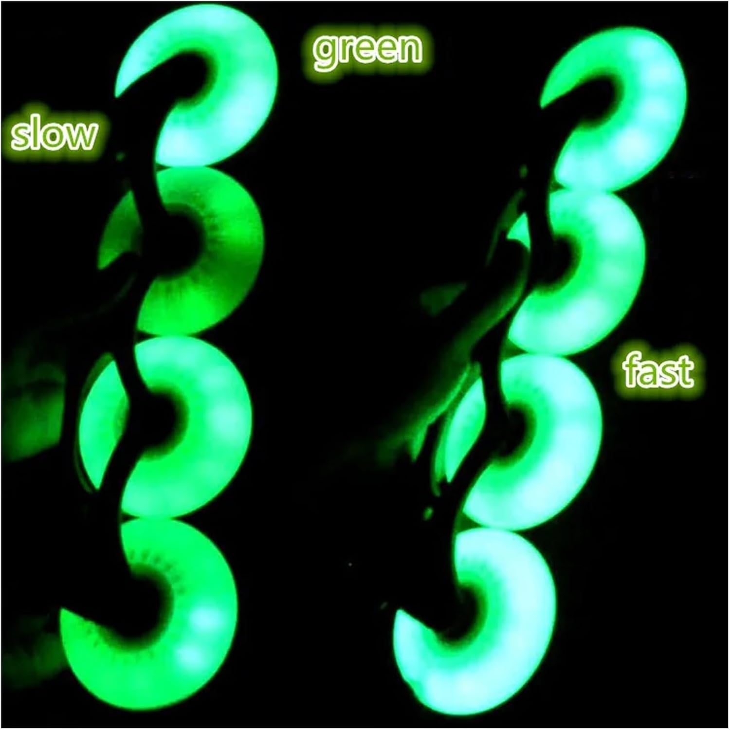 Roller Skate Wheels Wheel Flashing Wheel led Light Roller Skates Wheel 90 A 8 pcs/Set(Blue 80)