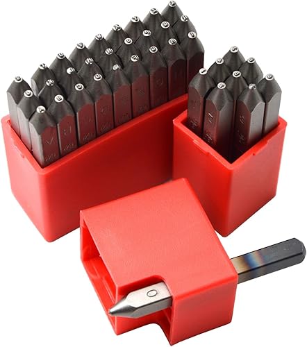 Miniatura 3 de Wokesi Kit de alfabeto de letras mayúsculas de 18" (3mm) de altura, de acero, para timbre a mano, presión, para molde, código, etiqueta, fabricación