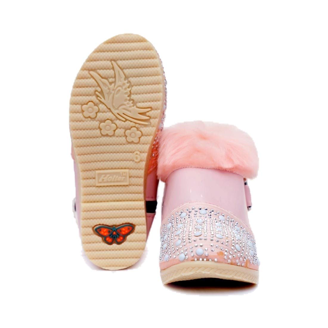 Fashion205 Baby Girl's Long Shoes (3.5-4 Years, Baby Pink) 2