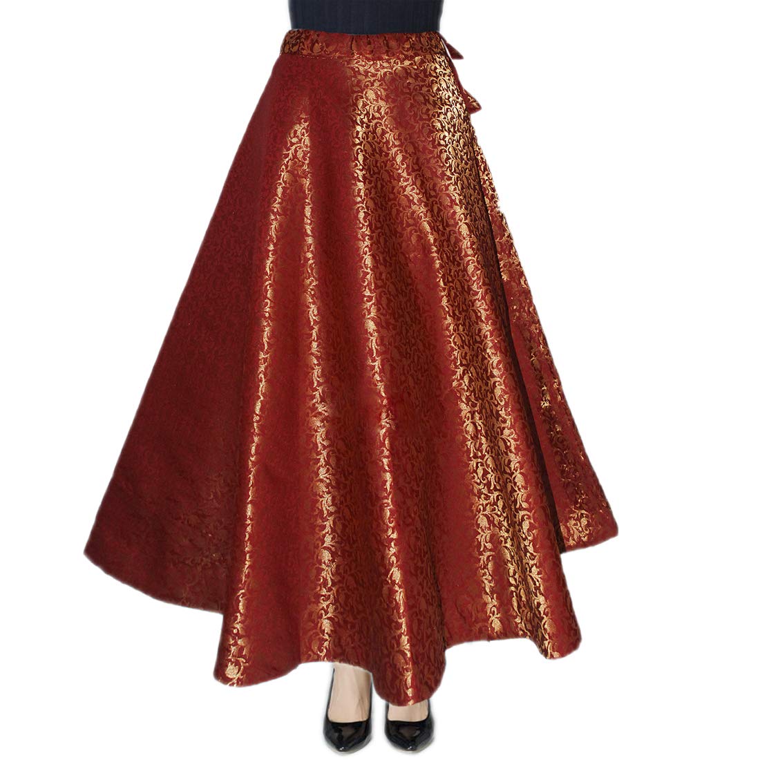 Women's Maxi Skirt (SNWBSMRNSKIRT456_Maroon_Free Size)-image-42