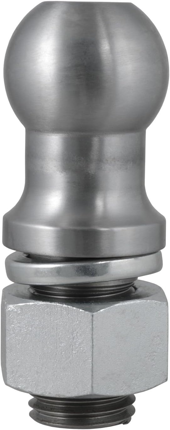 CURT 40089 Raw Steel Trailer Hitch Ball, Gooseneck, 30,000 lbs, 3-Inch Diameter, 2 x 3-1/4-Inch Shank