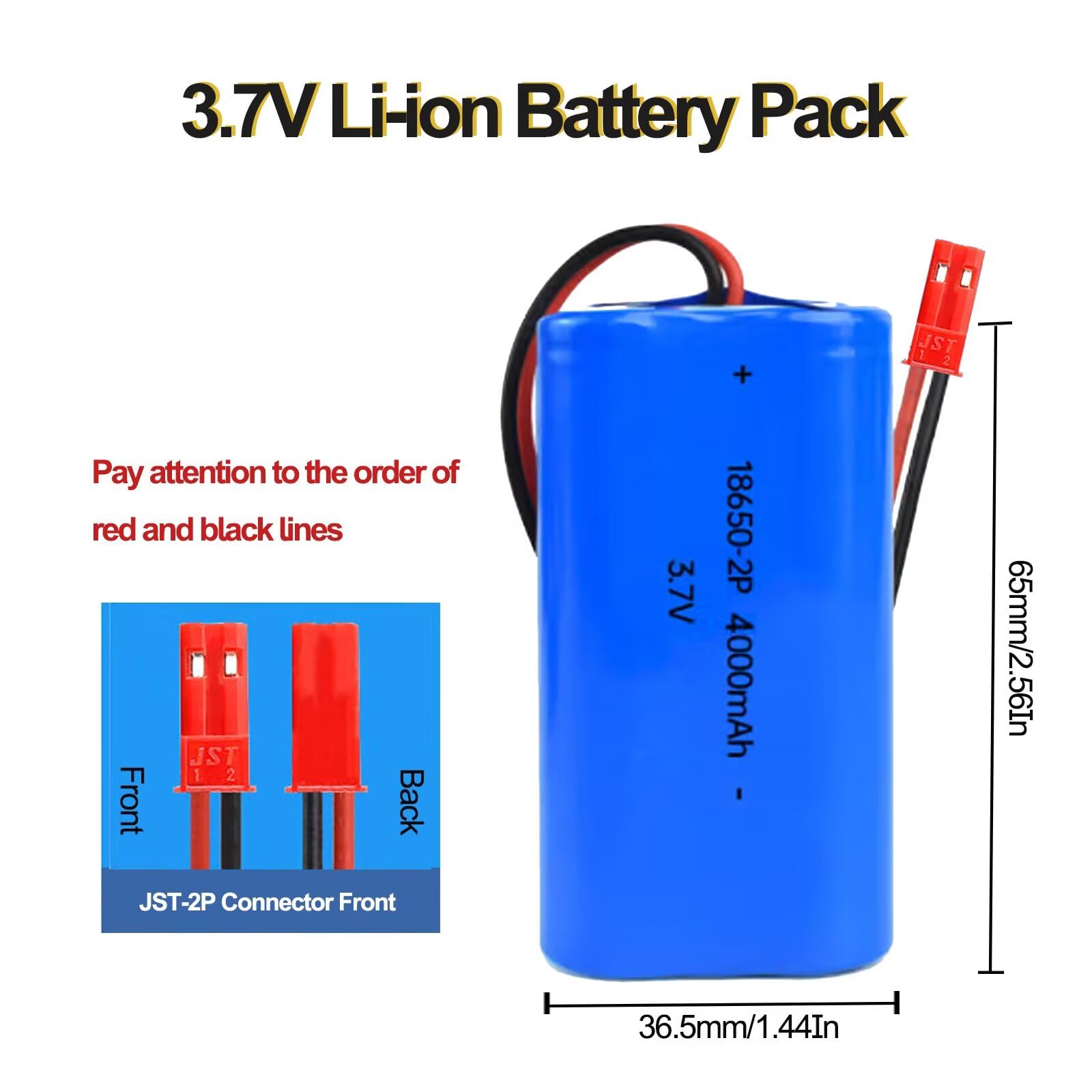 Amazon.com: XYHJUAS 3.7V 4000mAh Li-ion Battery Pack Replacement