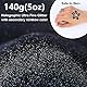 HEMOER Schwarz Glitzerpulver, 140g Bastel Glitzerpulver für Epoxidharz, DIY Basteln, Feine Handwerk Glitter für Tumbler Malerei Kerze Herstellung; Kosmetischer Glitzer, Haare, Körper Nagel Glitzer