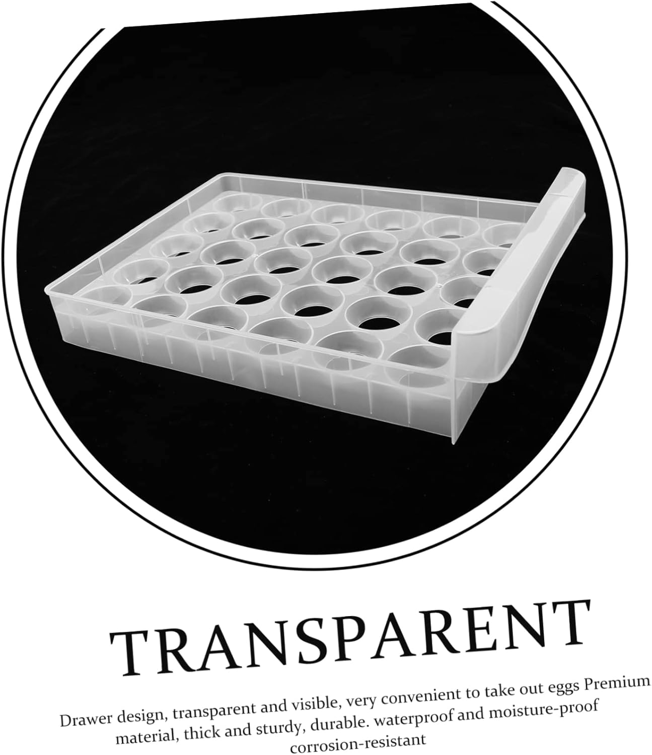 Type Storage Box Multi-compartment Fresh-keeping Organizer for Refrigerator Capacity Lid for Home Use